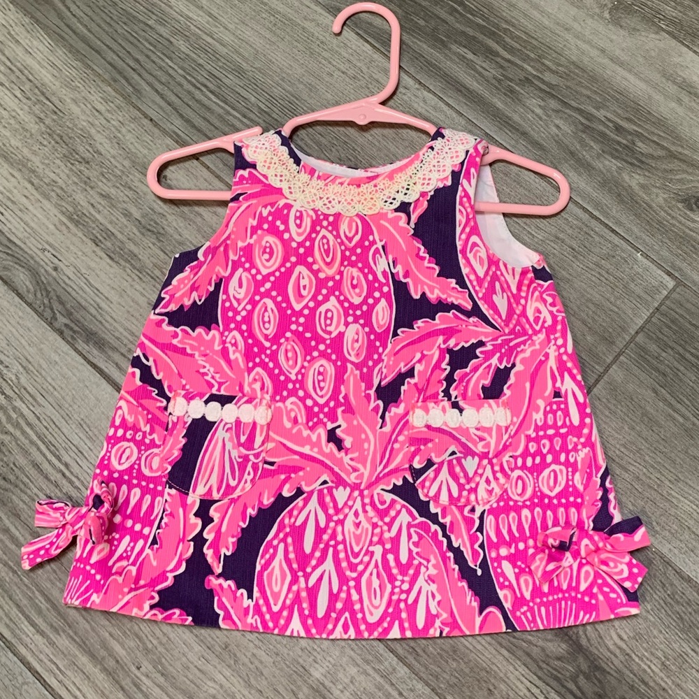 3-6 month Lilly Pulitzer dress coco safari print